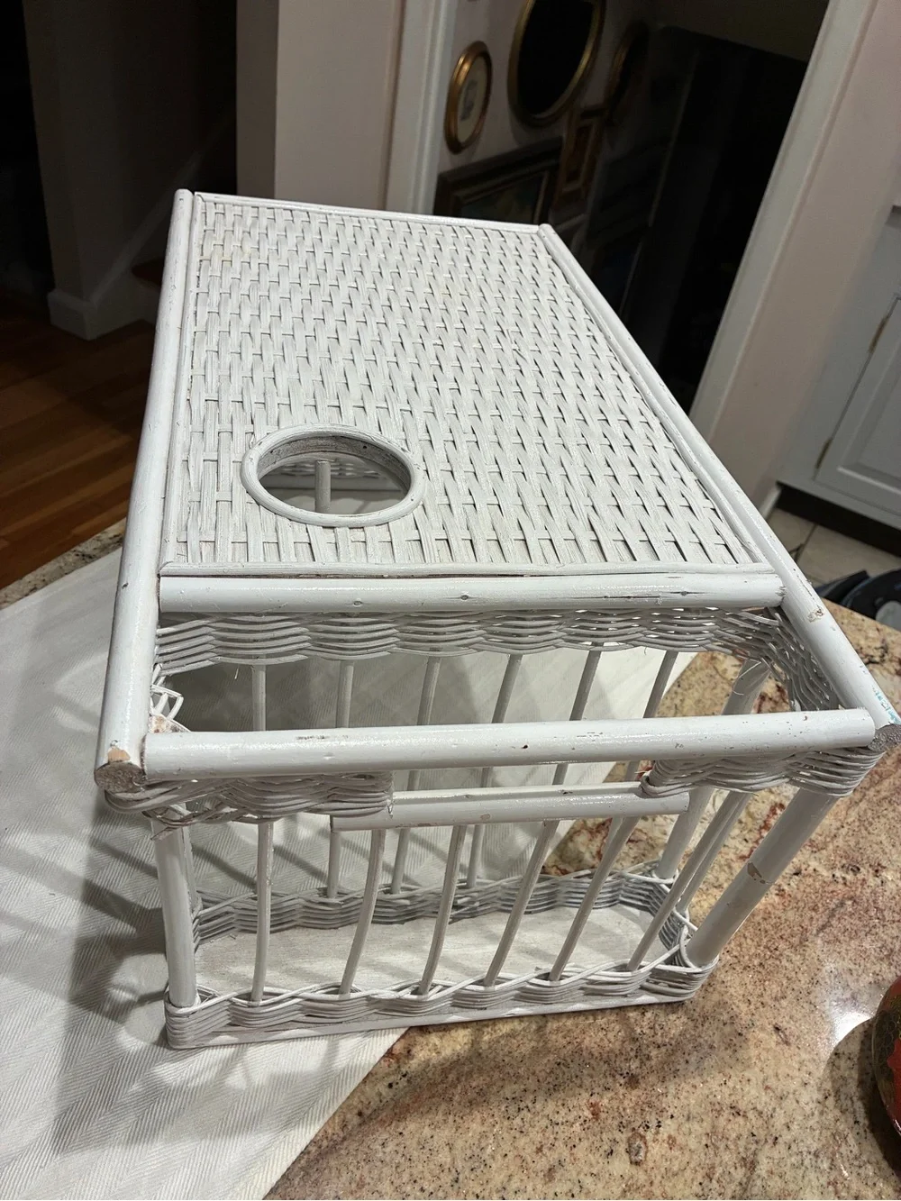 N/A white wicker